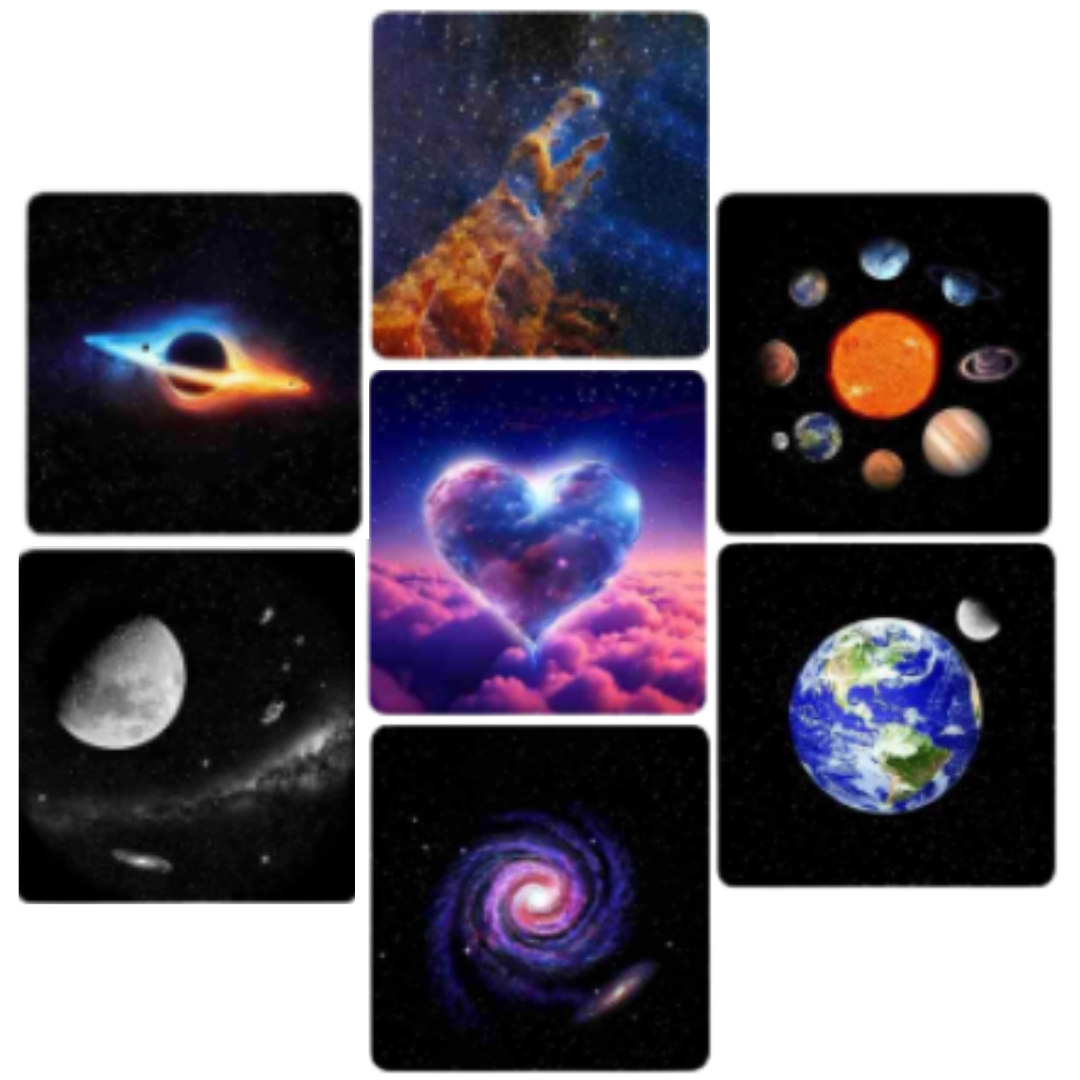 7 thèmes pour Space Projector - MYLUMI